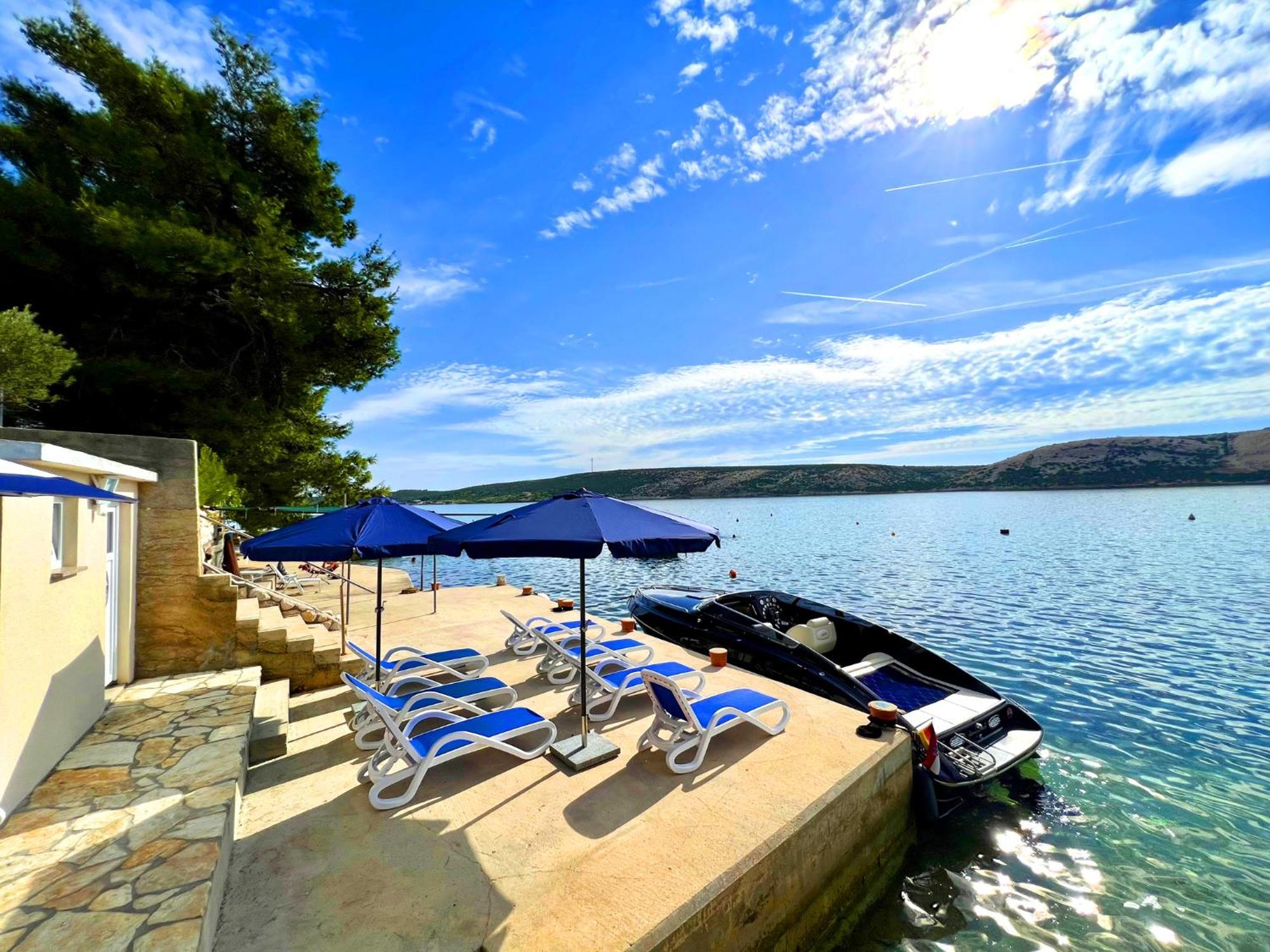 Villa Olivija-Direkt Am Strand! Stara Novalja Dış mekan fotoğraf