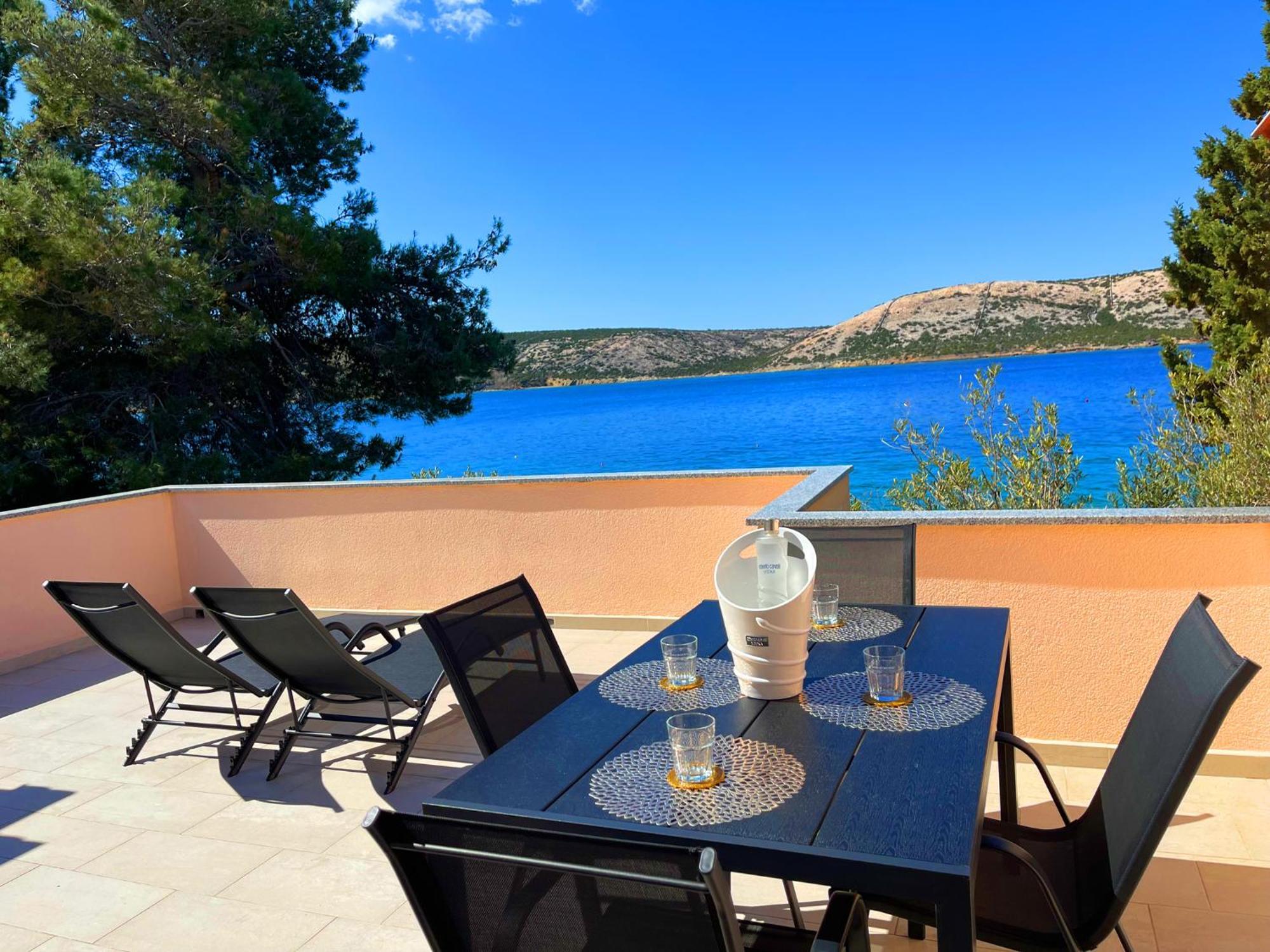 Villa Olivija-Direkt Am Strand! Stara Novalja Dış mekan fotoğraf