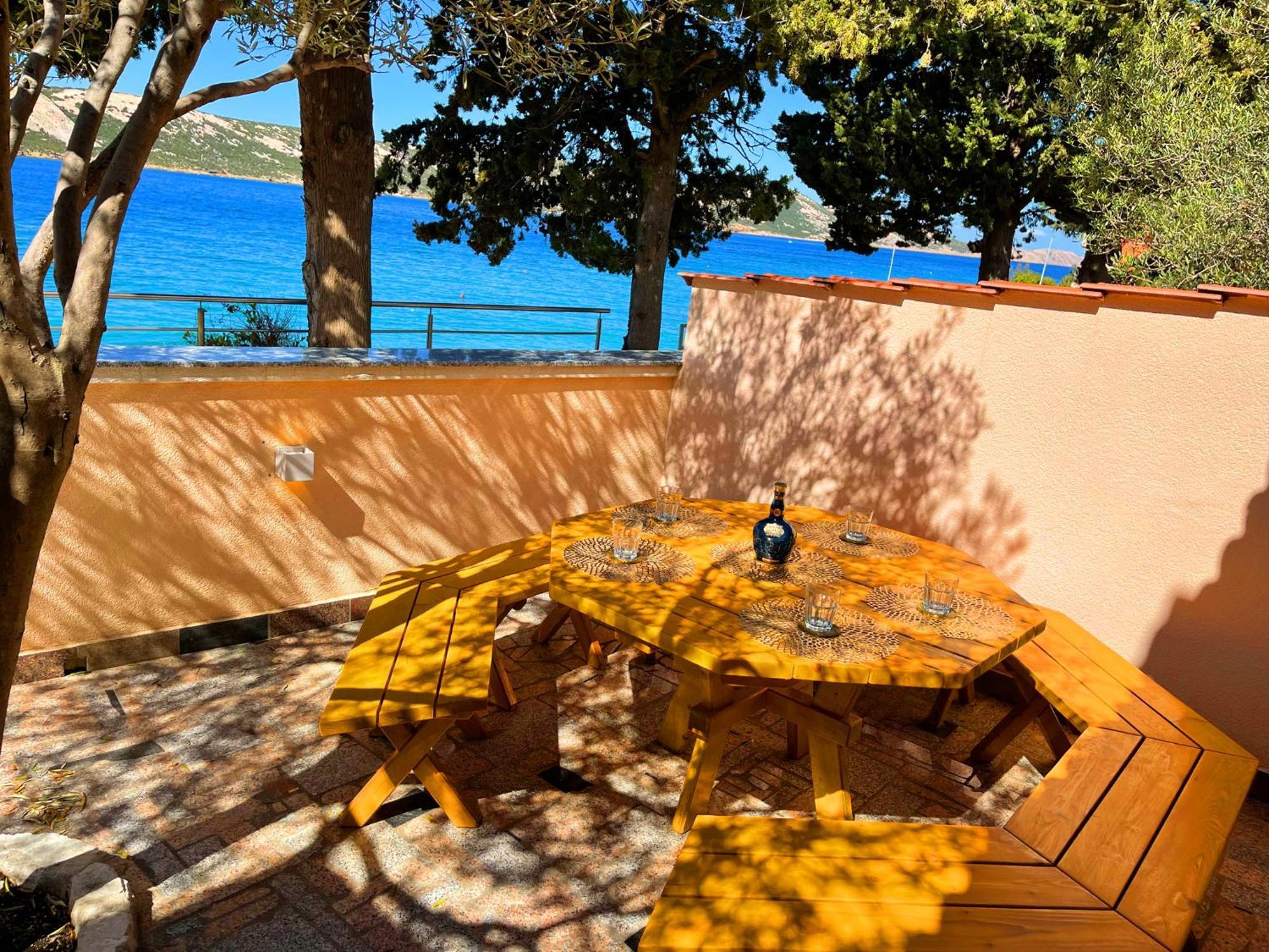 Villa Olivija-Direkt Am Strand! Stara Novalja Dış mekan fotoğraf